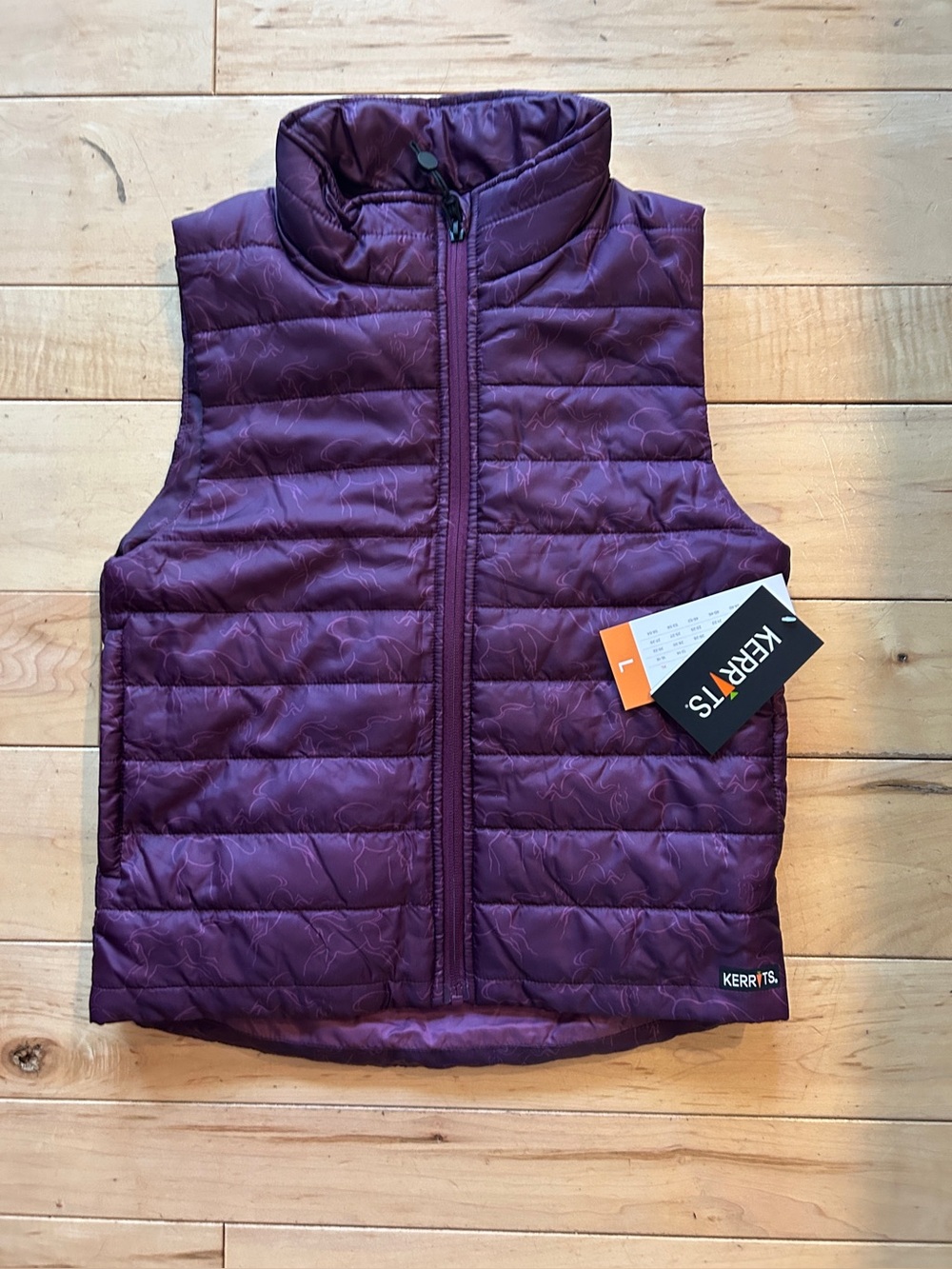 Kerrits Youth L Winter Whinnies Vest in Raisin